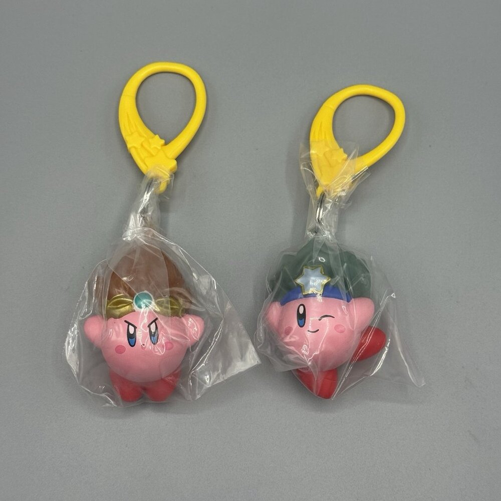 Nintendo Fire & Ice Kirby Backpack Hanger Lot of 2 Glow In The Dark New Open Bag